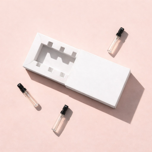 Custom Printed Discovery Box for Perfumes - Holds 3 x 2ml Tester Bottles (Only Box)