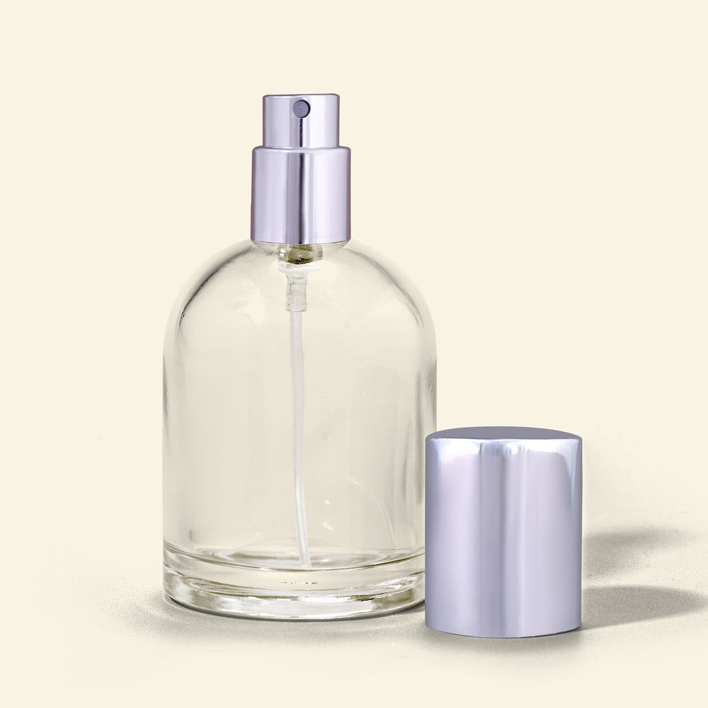 50ml Perfume Bottles - Reva + Silver Top, Perfume Bottles Wholesale - Packamor