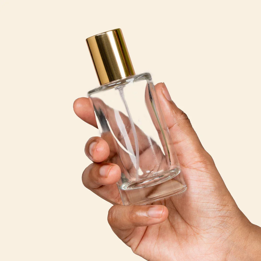 50ml Perfume Bottles Wholesale - Senso + Gold Top, Bulk Glass Perfume Bottles - Packamor