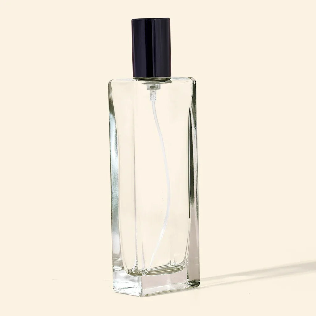 50ml Perfume Bottles Wholesale - Ulli + Black Top, Bulk Glass Perfume Bottles - Packamor