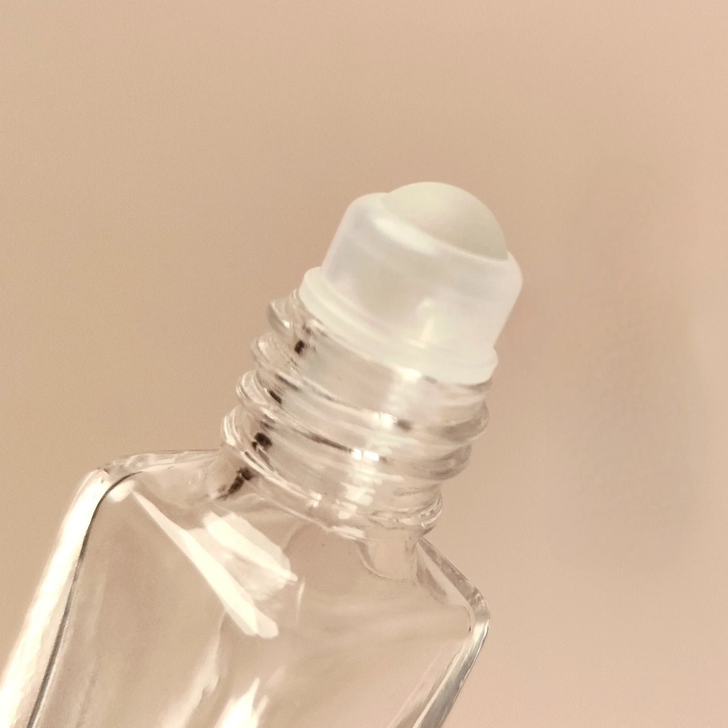 8ml Square Roll-on Bottles with Black Cap - Refillable Roller Bottles for Essential Oils and Perfumes, Glass Roller Ball - Packamor