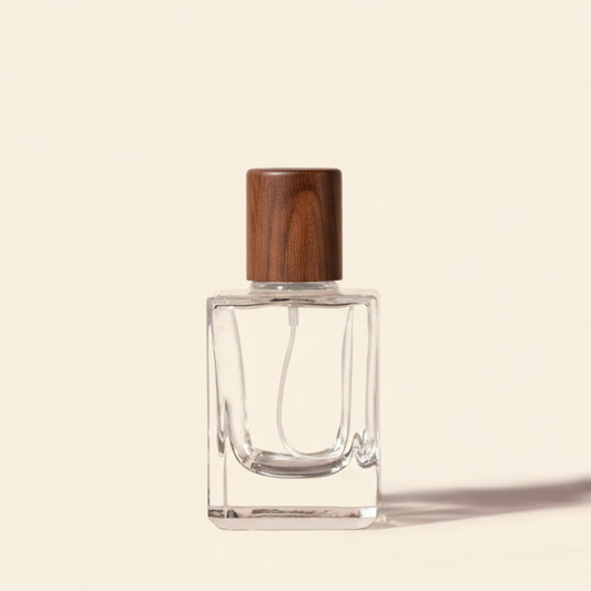 50ml Perfume Bottles Wholesale - Micron + Walnut Ash Wood Top, Luxury Fragrance Bottles