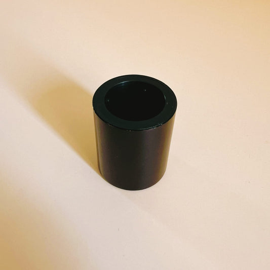 Perfume Tops - Black - Wholesale Glossy Black Perfume Cap Medium, Alumen FEA 15 - Packamor