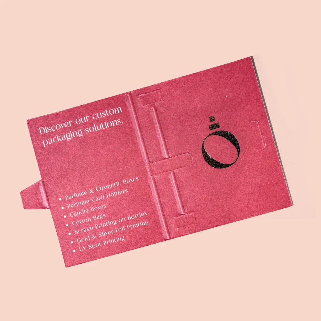 Card Holders for 2ml Spray Bottle - White and Custom Options Available - Holder Only - Packamor