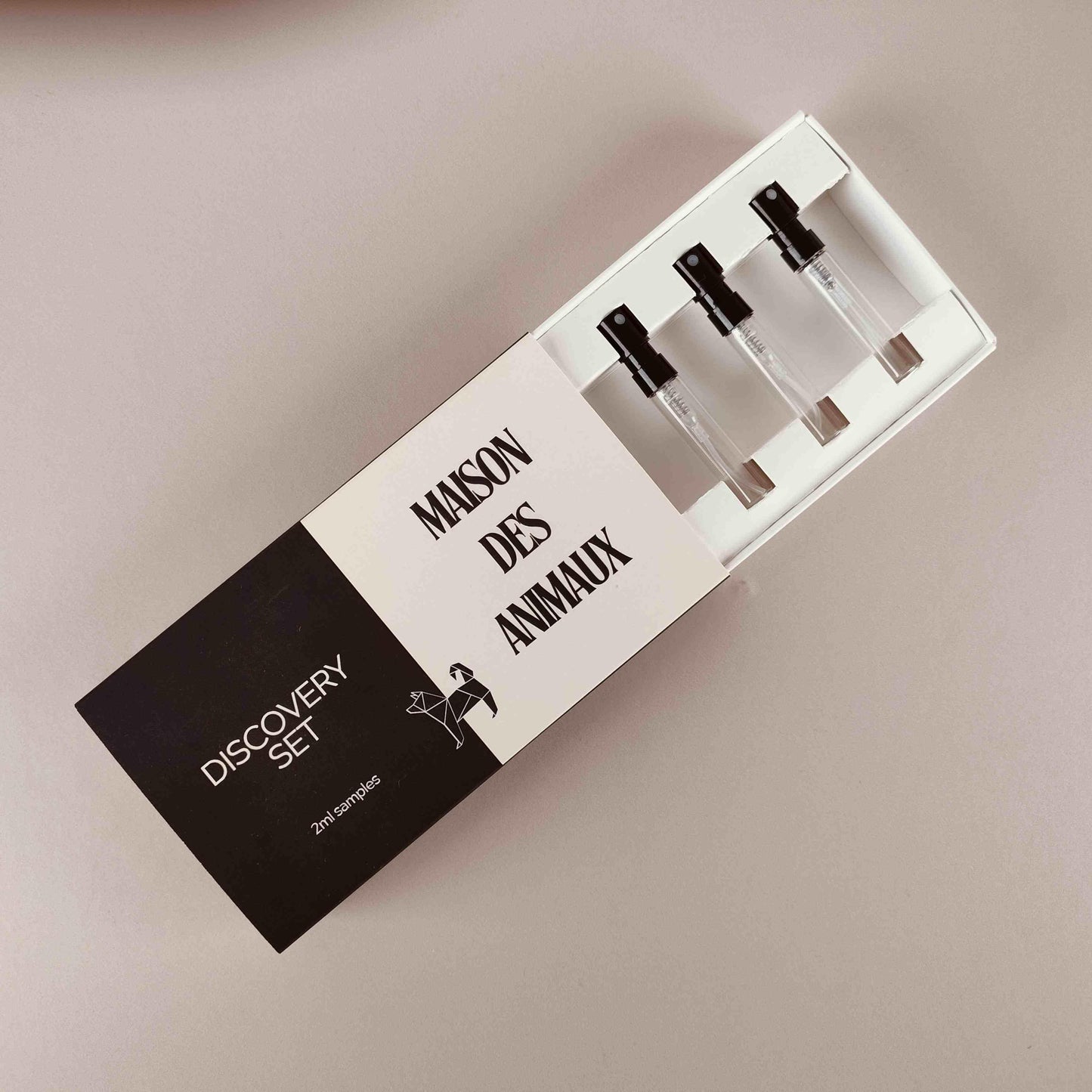 Custom Printed Discovery Box for Perfumes - Holds 3 x 2ml Tester Bottles (Only Box) - Packamor