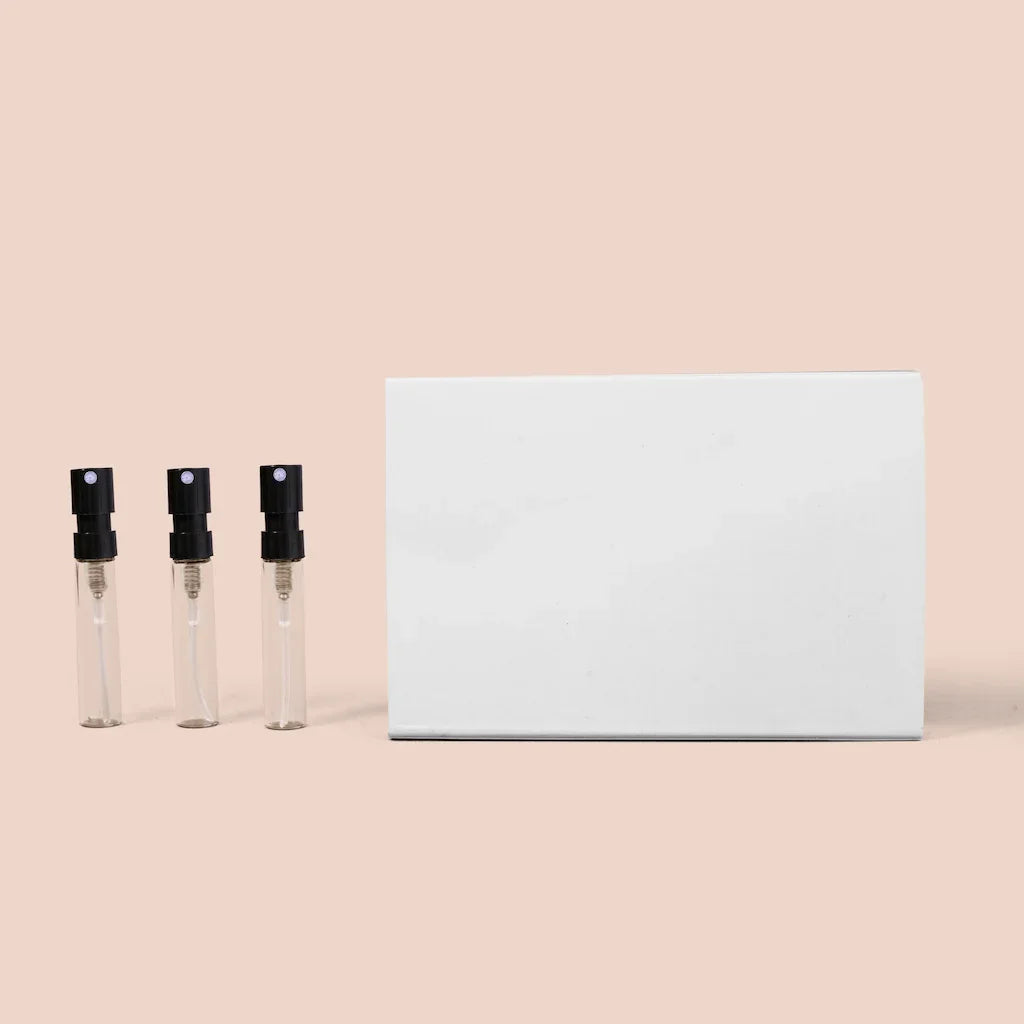 Custom Printed Discovery Box for Perfumes - Holds 3 x 2ml Tester Bottles (Only Box) - Packamor