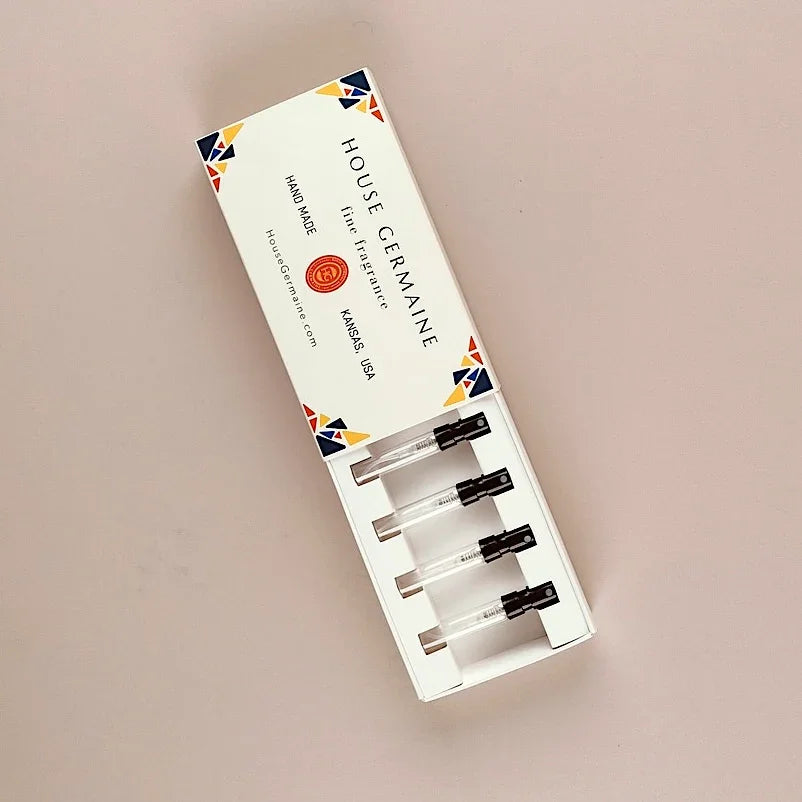 Custom Printed Discovery Box for Perfumes - Holds 5 x 2ml Tester Bottles (Only Box) - Packamor
