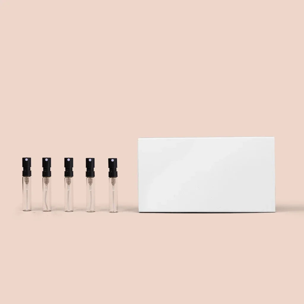 Custom Printed Discovery Box for Perfumes - Holds 5 x 2ml Tester Bottles (Only Box) - Packamor