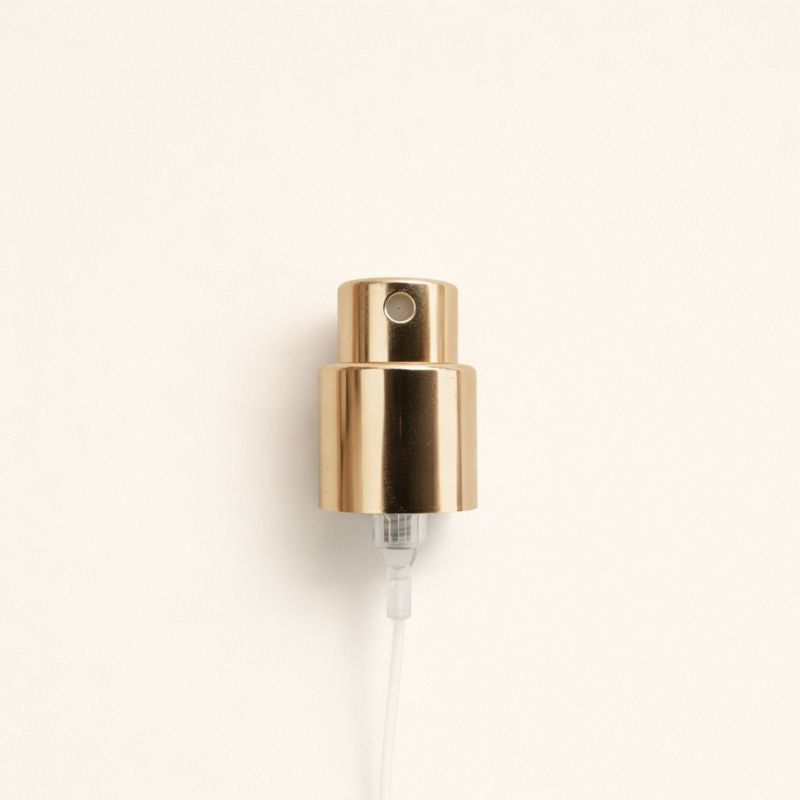 Refillable Perfume Bottles - 30ml Regula + White Medium Screw Top + Gold Spray