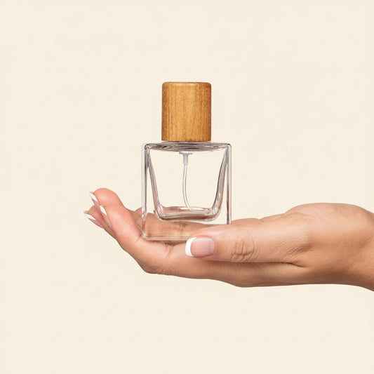 Perfume Bottles Wholesale - 30ml Tokyo + Walnut Wood Top - Packamor