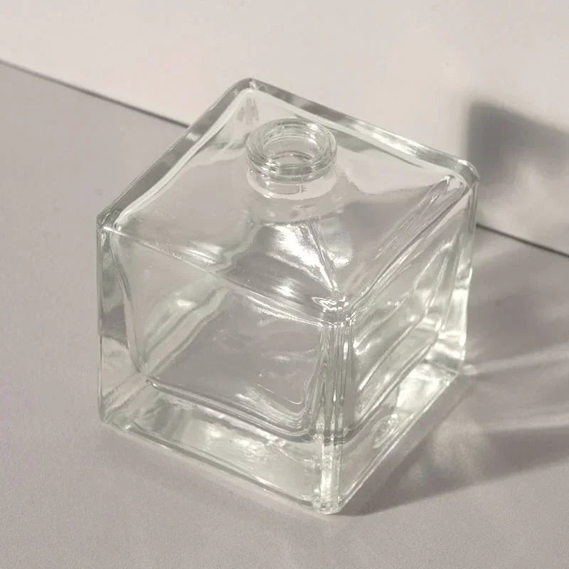 Perfume Bottles Wholesale - 50ml/1.7oz Cube (Only Bottle), Custom Perfume Bottles in Bulk (FEA 15) - Packamor