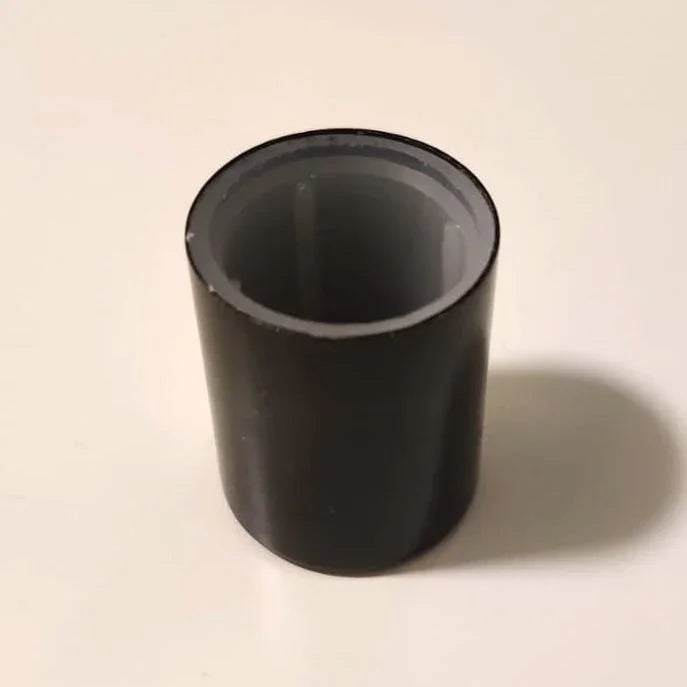 Perfume Tops - Black - Wholesale Glossy Black Perfume Cap Medium, Alumen FEA 15 - Packamor