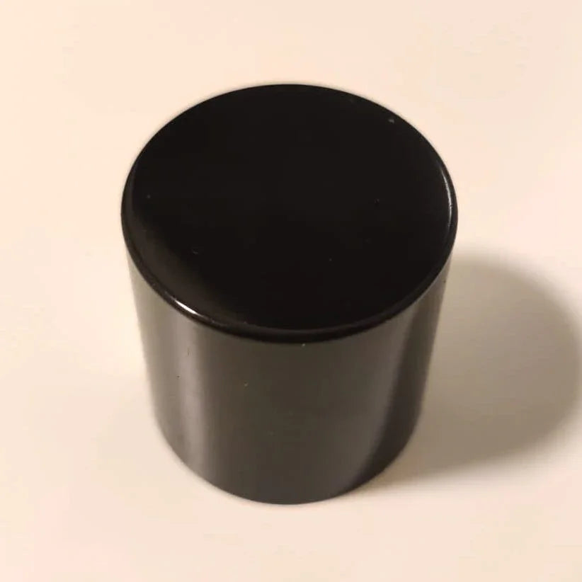 Perfume Tops - Black - Wholesale Glossy Black Perfume Cap Thick, FEA 15 - Packamor