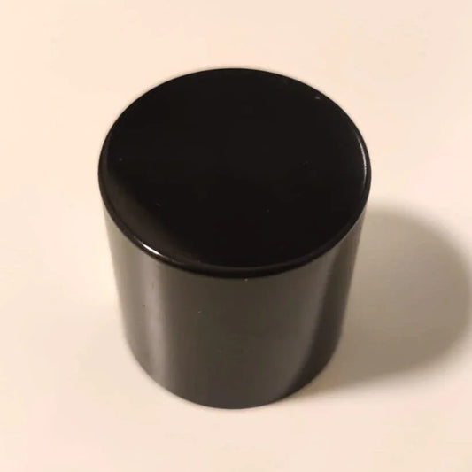 Perfume Tops - Black - Wholesale Glossy Black Perfume Cap Thick, FEA 15 - Packamor