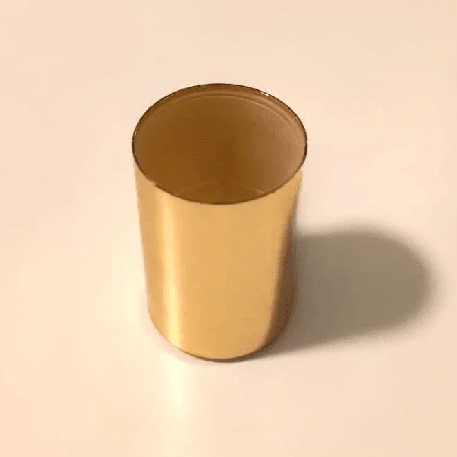 Perfume Tops - Gold - Wholesale Glossy Gold Perfume Cap Slim, Alumen FEA 15 - Packamor