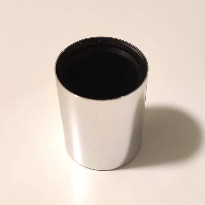 Perfume Tops - Silver - Wholesale Glossy Silver Perfume Cap Medium, Alumen FEA 15 - Packamor