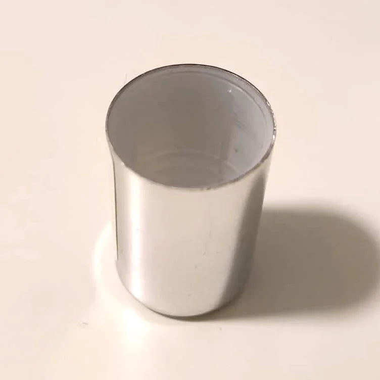Perfume Tops - Silver - Wholesale Glossy Silver Perfume Cap Slim, Alumen FEA 15 - Packamor