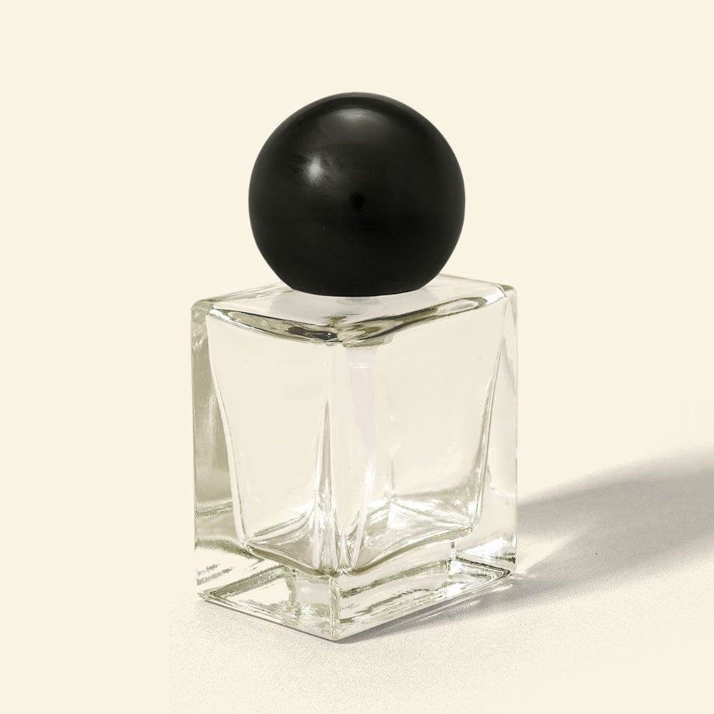 30ml Perfume Bottles Wholesale - Tokyo + Black Spherical Top, Bulk Perfume Bottles