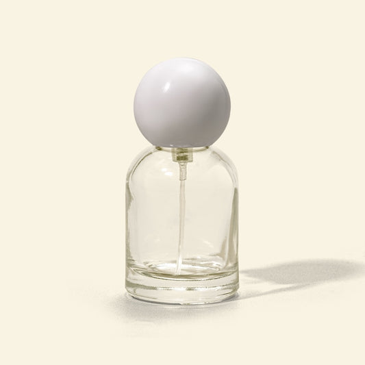 30ml Perfume Bottles - Reva + White Spherical Top, Perfume Bottles Wholesale