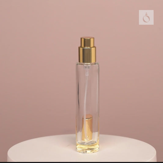 Perfume Bottles Wholesale - 15ml Wim + Gold Top, Bulk Glass Perfume Bottles - Packamor