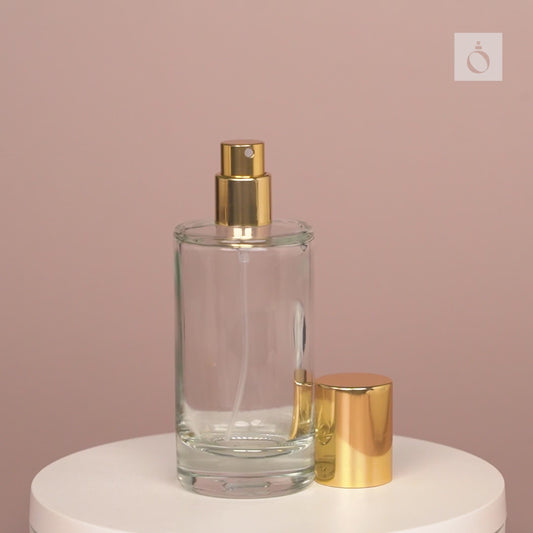 50ml Perfume Bottles Wholesale - Senso + Gold Top, Bulk Glass Perfume Bottles - Packamor