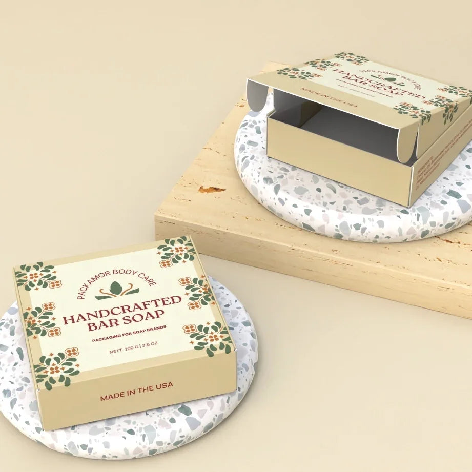 Soap Making Supplies - Custom Soap Box - Front Lock - 3x3x1 in - Packamor