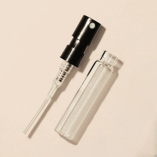 Tester Perfume Bottles - 2ml/.06oz Round Glass Black - Wholesale - Packamor