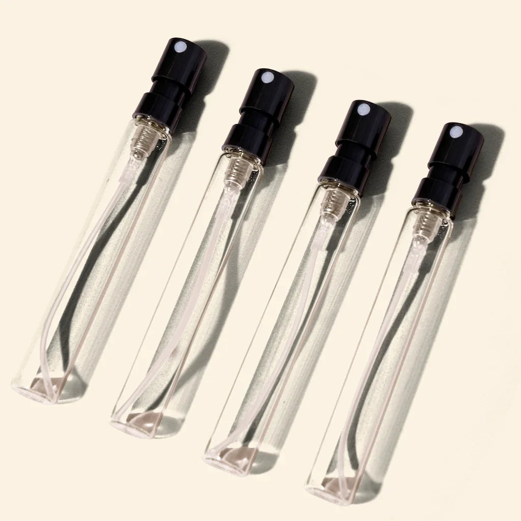 Tester Perfume Bottles - 5ml/.18oz Round Glass Black - Wholesale - Packamor