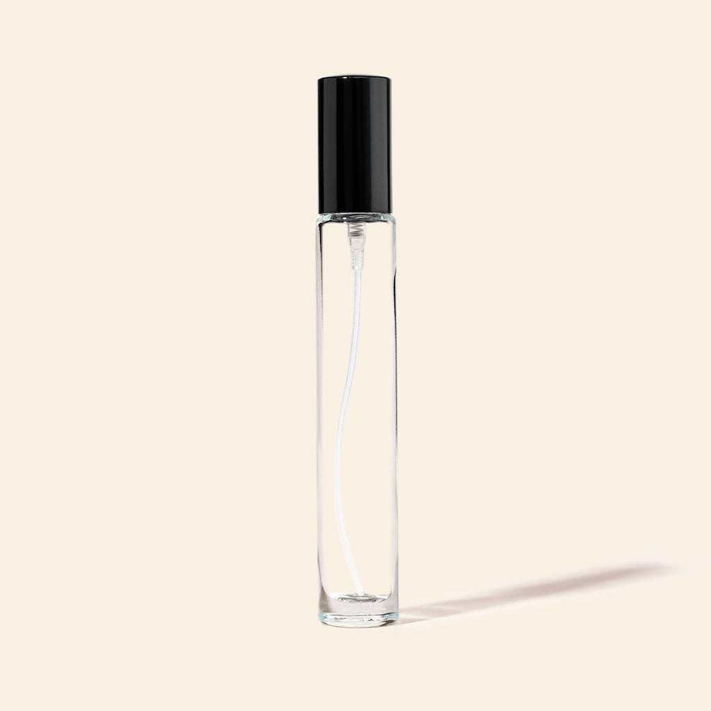 10ml Mini Perfume Bottles Wholesale - Round Tall Bottle + Black Top