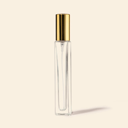 10ml Mini Perfume Bottles Wholesale - Square Tall Bottle + Gold Top