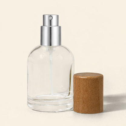 30ml Perfume Bottles - Reva + Walnut Ashwood Top, Perfume Bottles Wholesale
