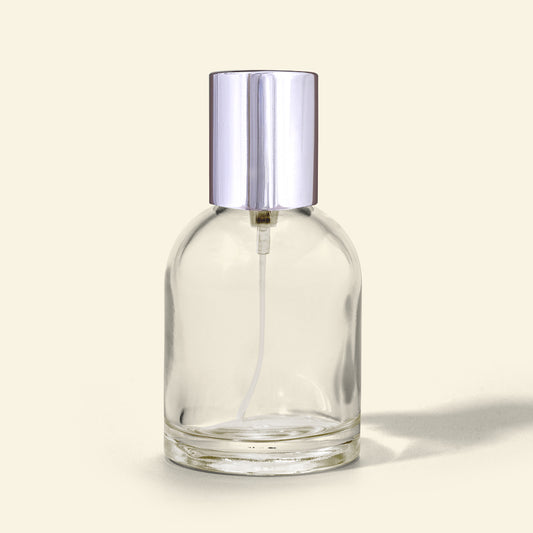 50ml Perfume Bottles - Reva + Silver Top, Perfume Bottles Wholesale - Packamor