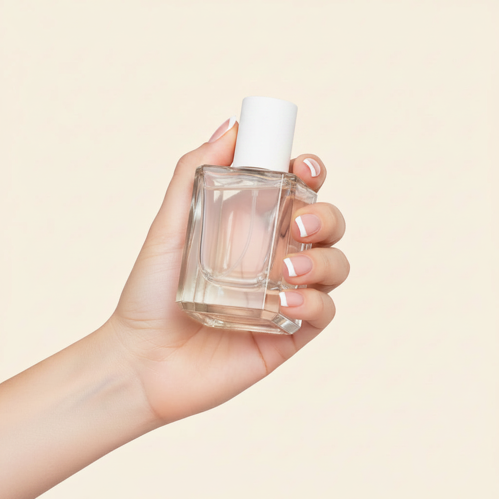 50ml Perfume Bottles Wholesale - Micron + White Top + Gold Spray