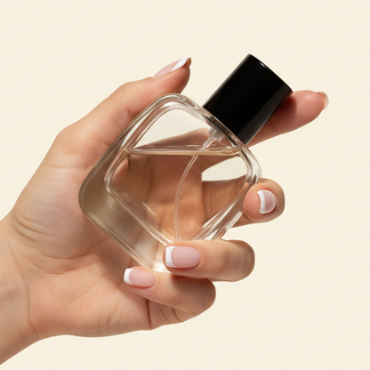 50ml Perfume Bottles Wholesale - Vertex + Black Top, Bulk Glass Perfume Bottles