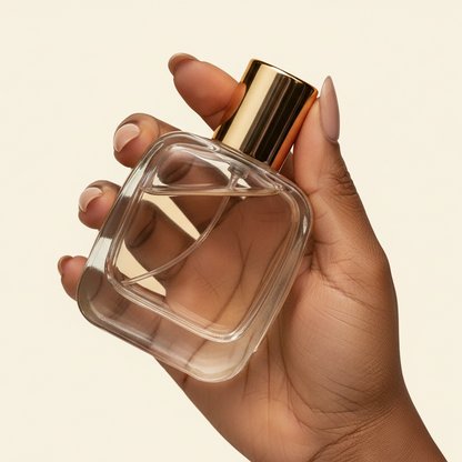 50ml Perfume Bottles Wholesale - Vertex + Gold Top, Bulk Glass Perfume Bottles