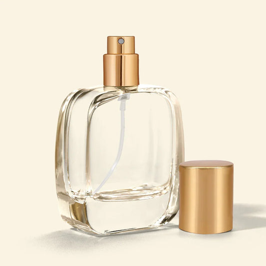 50ml Perfume Bottles Wholesale - Vertex + Gold Top, Bulk Glass Perfume Bottles - Packamor