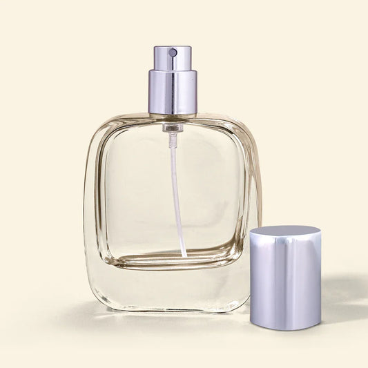 50ml Perfume Bottles Wholesale - Vertex + Silver Top, Bulk Luxury Glass Bottles - Packamor