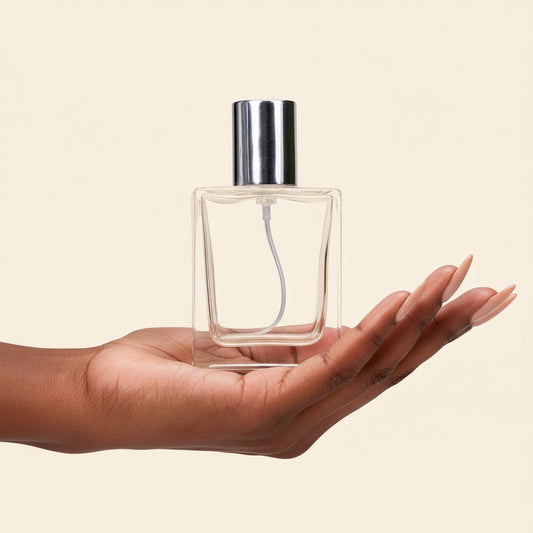 50ml Perfume Bottles Wholesale - Victor + Silver Top, Bulk Luxury Glass Bottles - Packamor