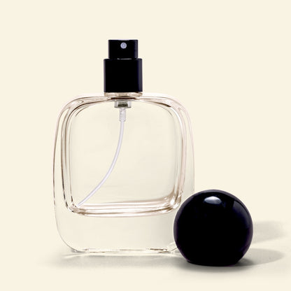 50ml Perfume Bottles Wholesale - Vertex + Black Spherical/Round Top