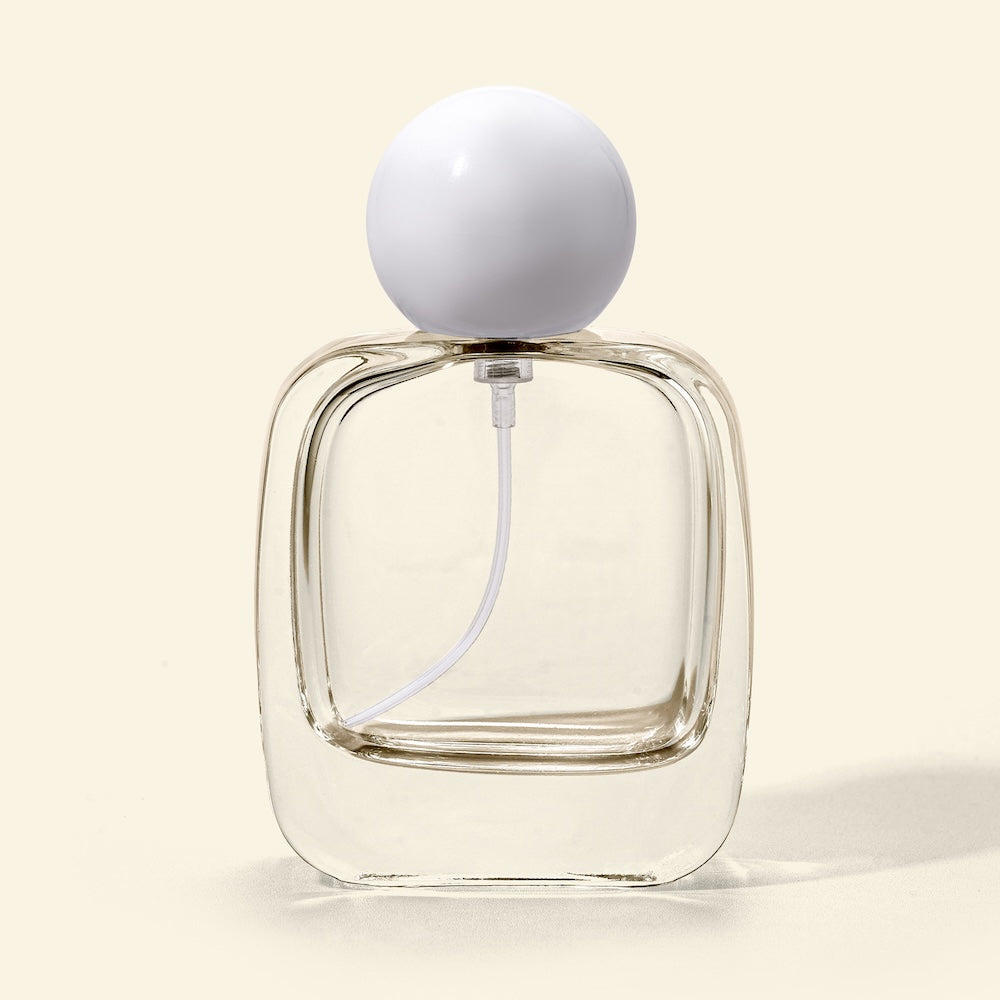 50ml Perfume Bottles Wholesale - Vertex + White Spherical/Round Top