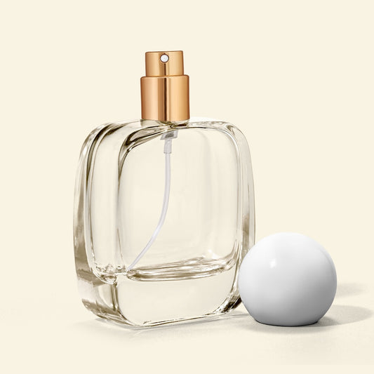 50ml Perfume Bottles Wholesale - Vertex + White Spherical/Round Top