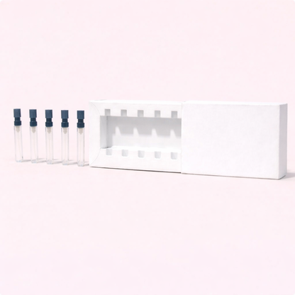 Custom Printed Discovery Box for Perfumes - Holds 5 x 2ml Tester Bottles (Only Box)