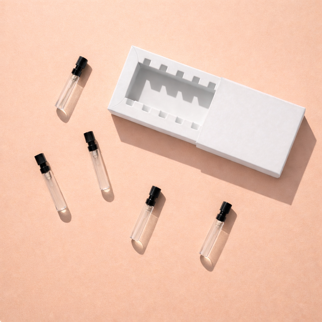 Custom Printed Discovery Box for Perfumes - Holds 5 x 2ml Tester Bottles (Only Box)