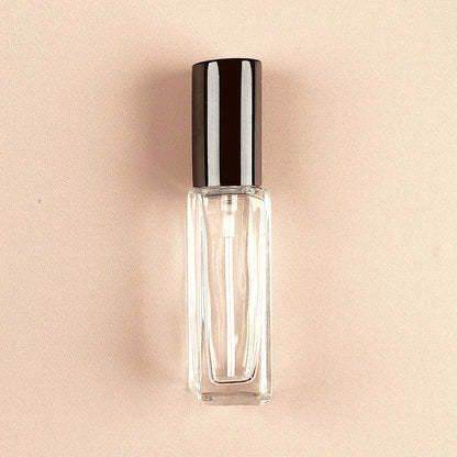 8ml Mini Perfume Bottles Wholesale - Square Bottle + Metallic Black Top - Packamor