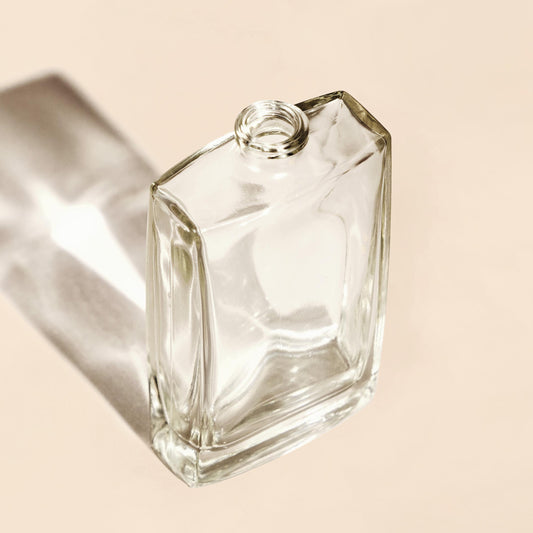 50ml/1.69oz They Rectangle FEA 15 Extra Thick Clear Flint Glass Perfume Bottle - Packamor