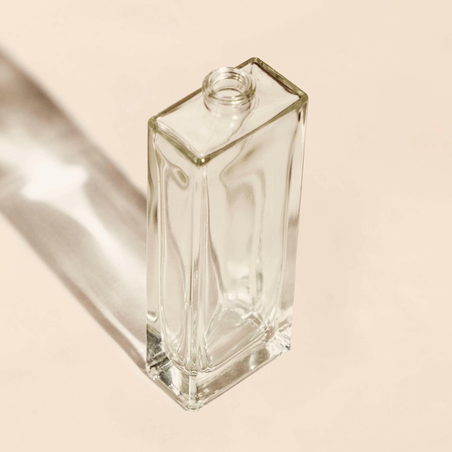 50ml/1.69oz Ulli Rectangle FEA 15 Thick Clear Flint Glass Perfume Bottle - Packamor