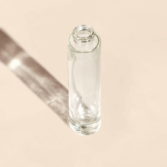 15ml/0.50oz Wim Round FEA 15 Thick Clear Flint Glass Perfume Bottle - Packamor