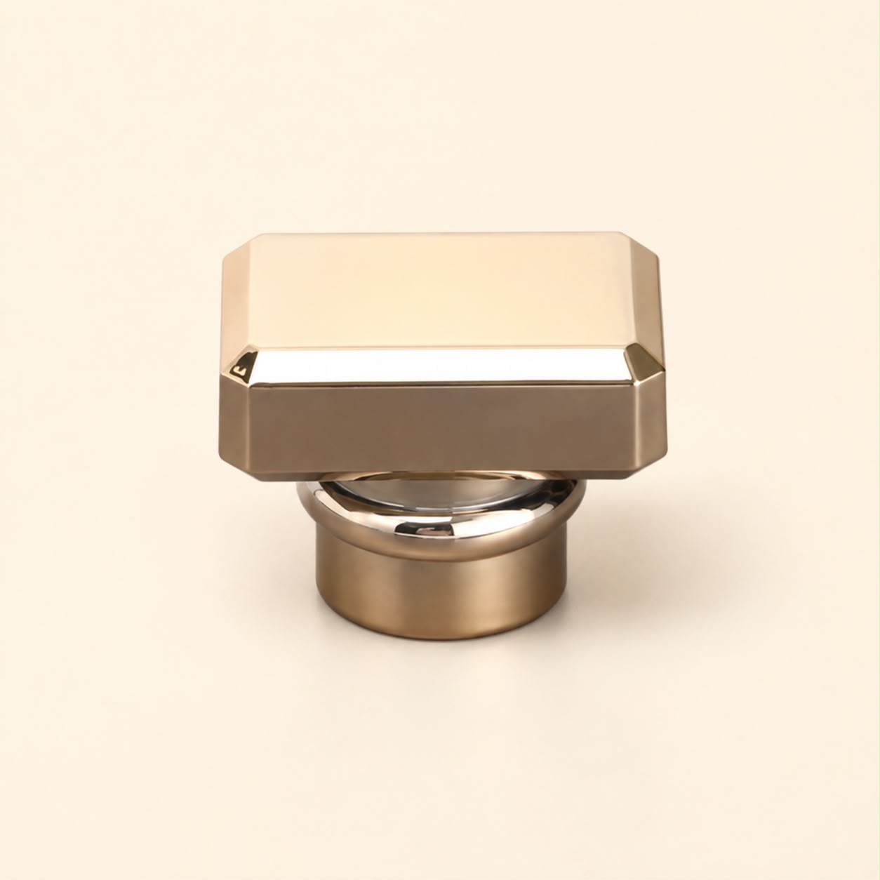 Perfume Tops - Gold Rectangle Top T Cap - Wholesale Perfume Cap, FEA 15