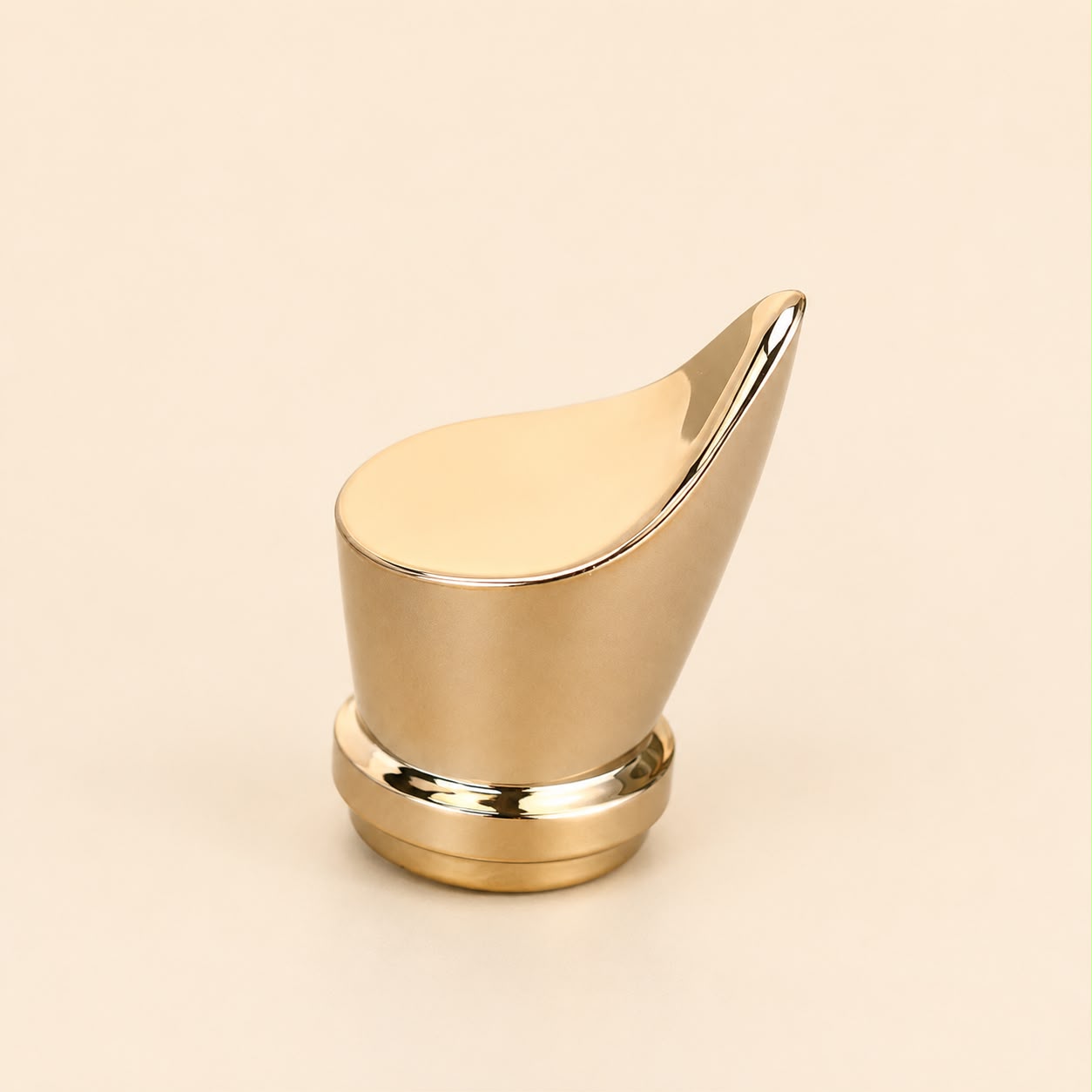 Perfume Tops - Asymmetrical Gold Cap - Wholesale Perfume Cap, FEA 15