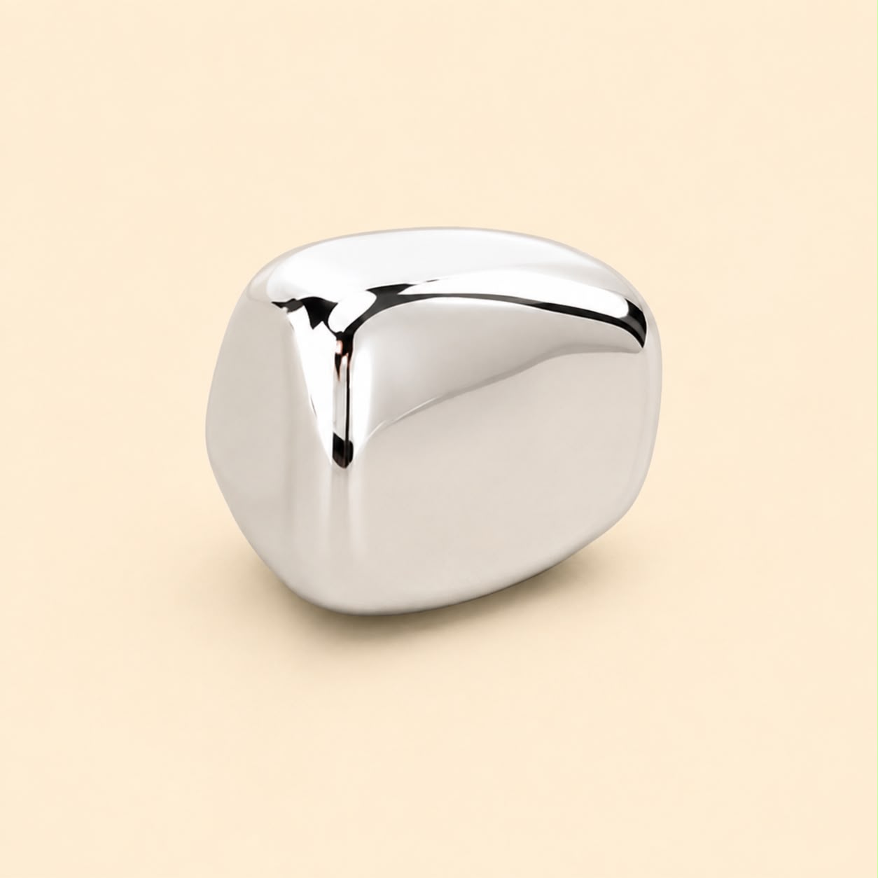 Perfume Tops - Silver Pebble Cap - Wholesale Perfume Cap, FEA 15